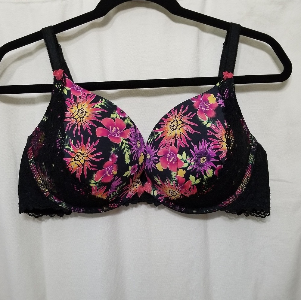 Torrid Floral Push Up Plunge Bra